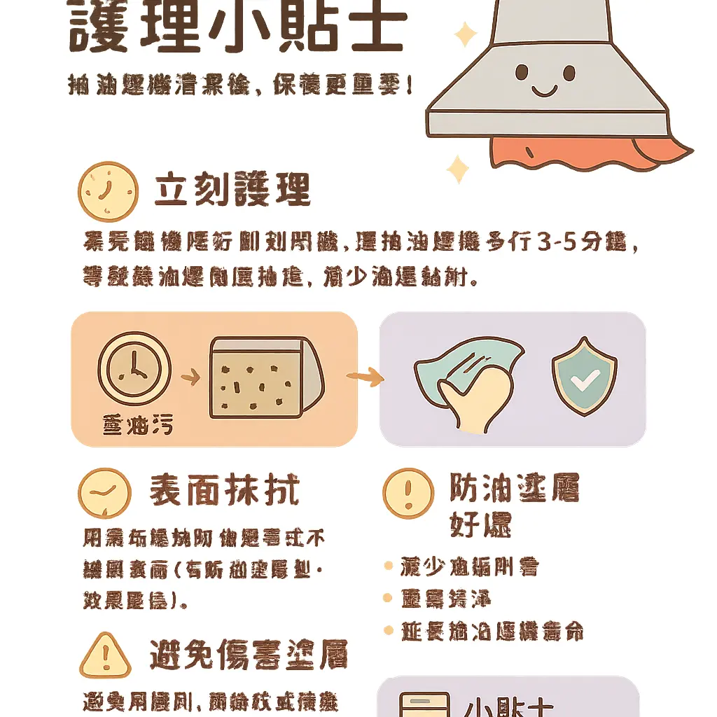 抽 油煙 機 清潔 方法 - 防油塗層